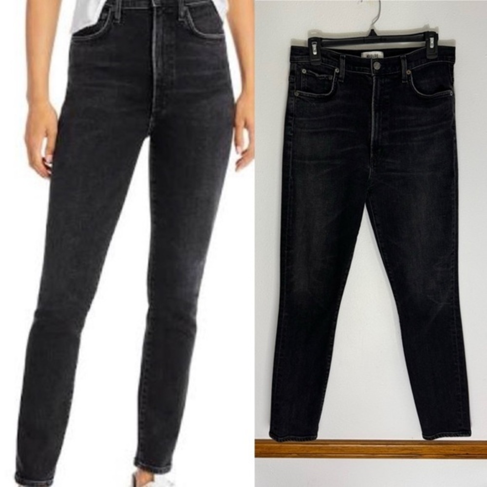 Agolde black Pinch Waist Skinny jeans size 30
